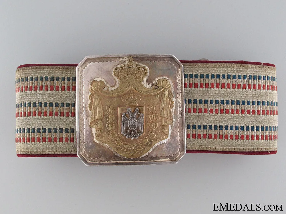 1920’S Royal Yugoslav Officer’s Belt & Buckle