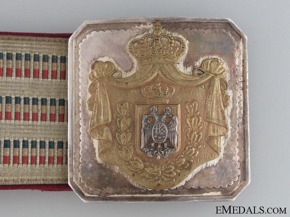 1920’S Royal Yugoslav Officer’s Belt & Buckle