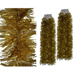 2 Pack 6' Deluxe Gold Tinsel Garland