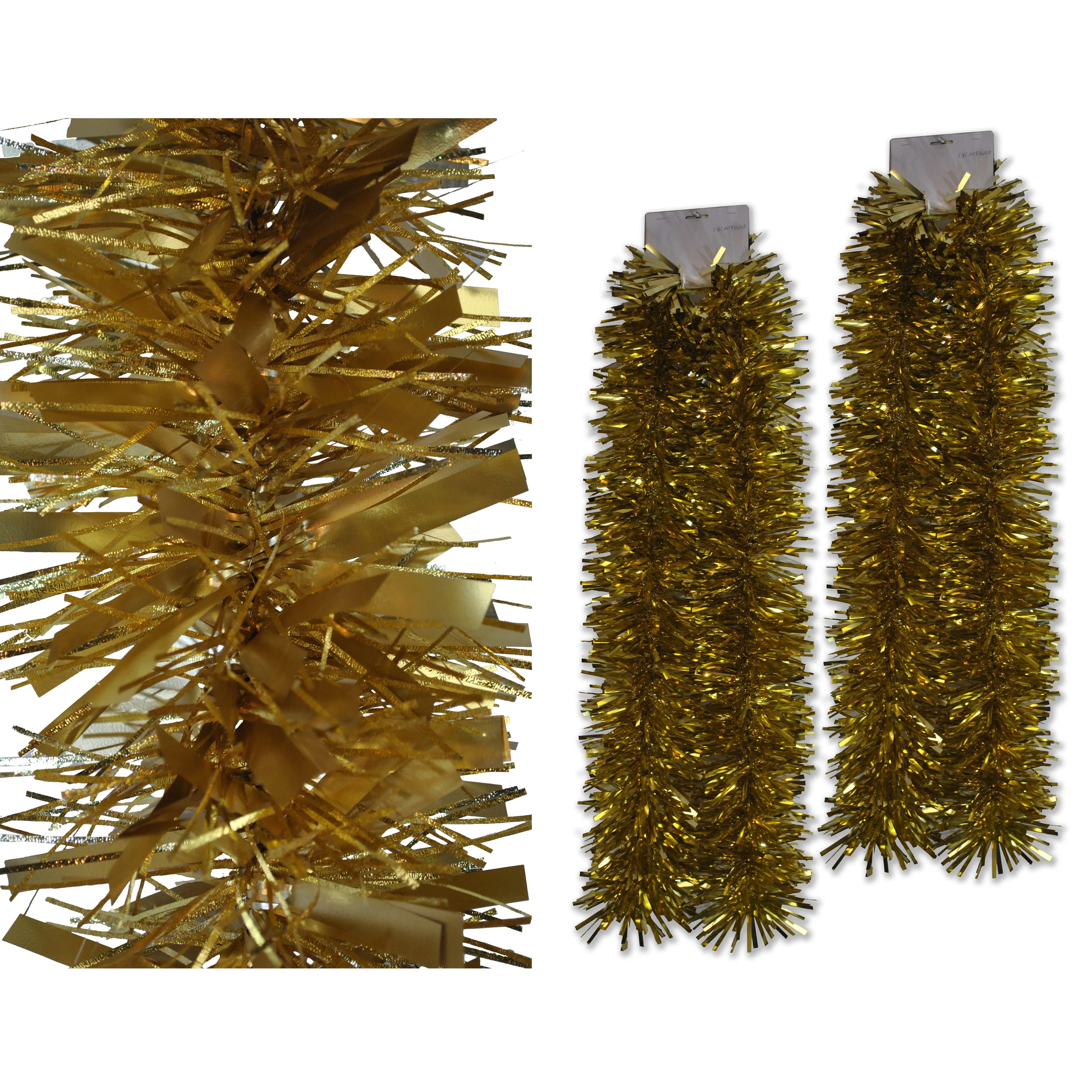 2 Pack 6' Deluxe Gold Tinsel Garland