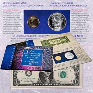 2000 Millennium Coinage and Currency Sets - Still Shrink Wrapped