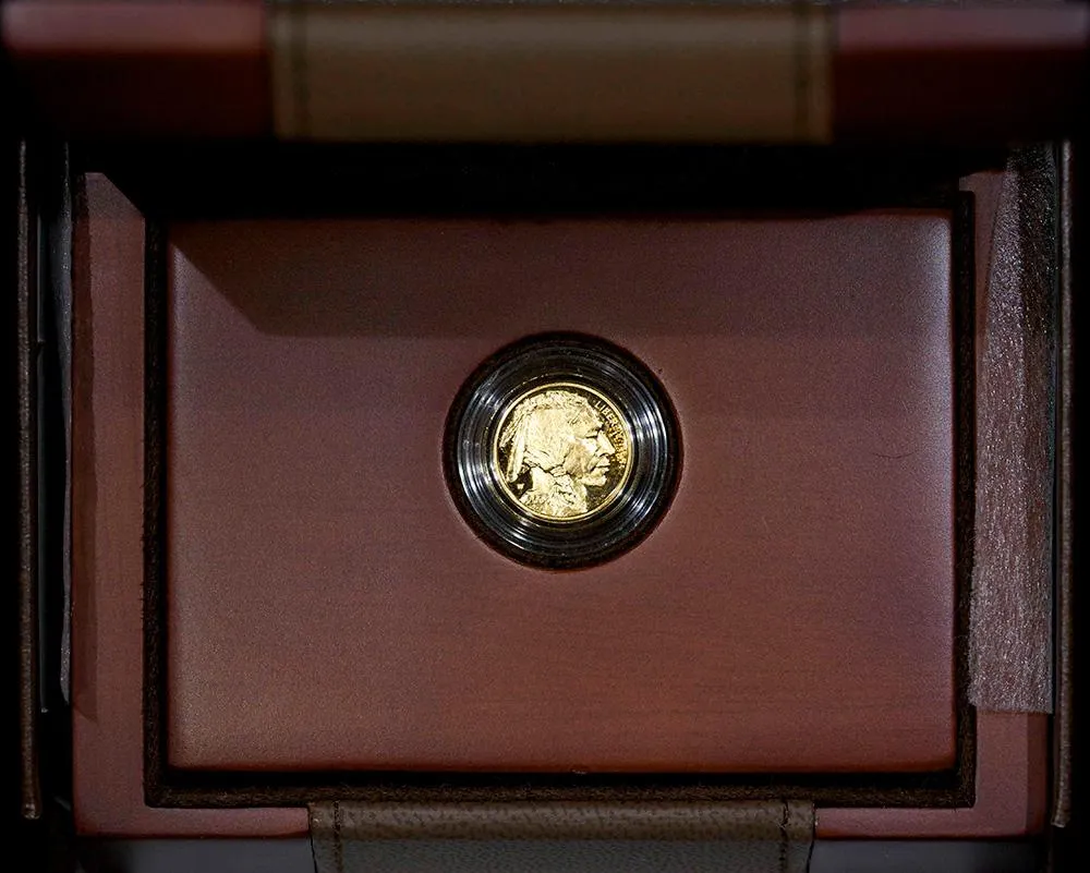 2008-W Proof $5 .9999 Gold Buffalo in OGP ~ Scarce Low Mintage Issue