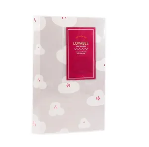 84 Pockets Mini Photo Album for Fujifilm Instax Mini 7s 8 8  9 25 26 50s 70 90 Instant Camera & Name Card - Grey Cloud Design