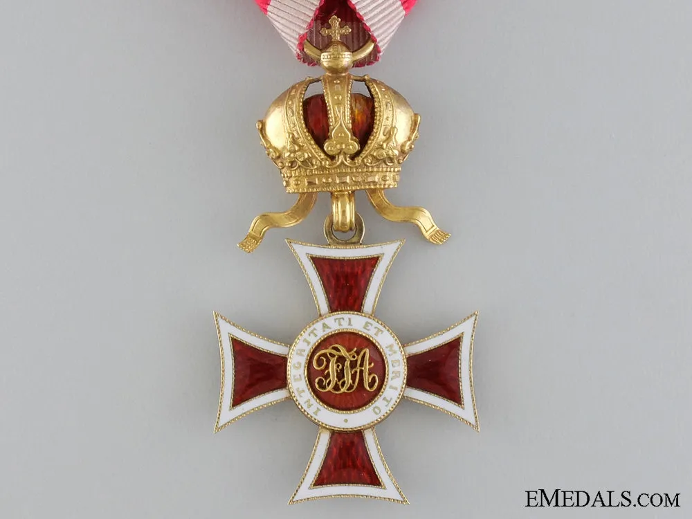 A 1860-1866 Order Of Leopold In Gold; Knight's Cross