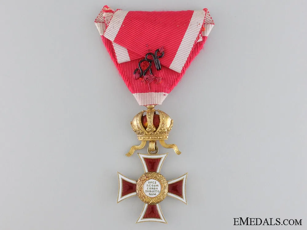 A 1860-1866 Order Of Leopold In Gold; Knight's Cross