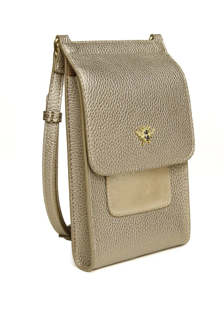 Alice Wheeler Mini Bloomsbury Crossbody Bag - Bronze