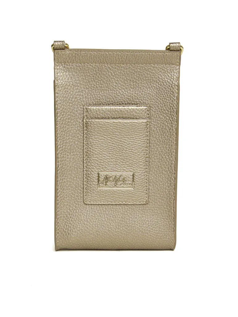 Alice Wheeler Mini Bloomsbury Crossbody Bag - Bronze