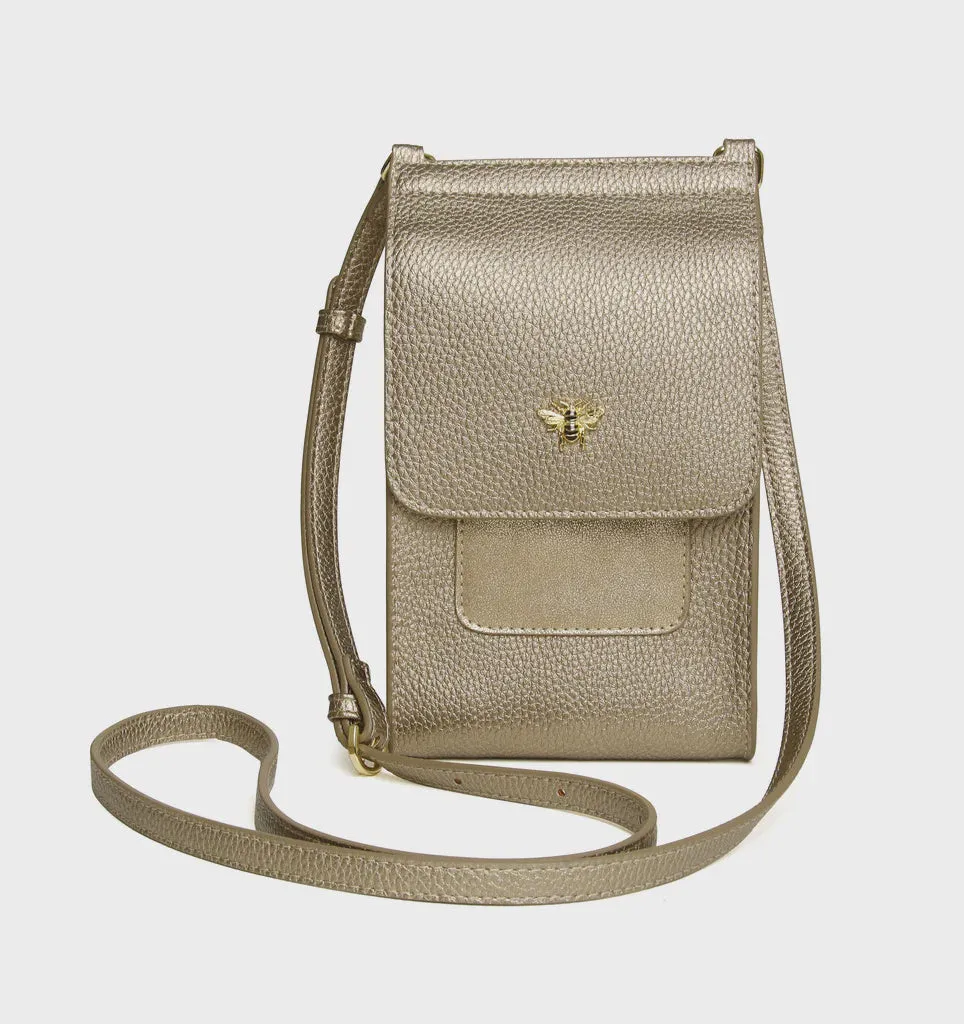 Alice Wheeler Mini Bloomsbury Crossbody Bag - Bronze