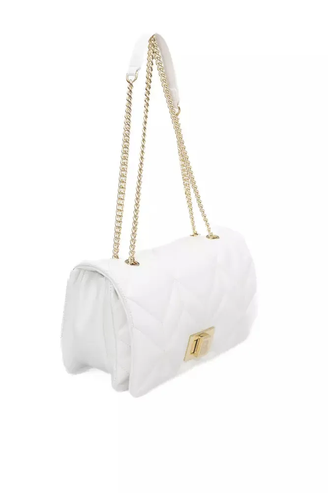 Baldinini Trend White Polyurethane Shoulder Bag
