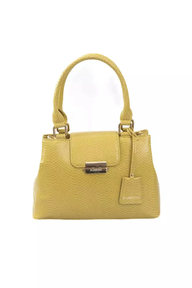 Baldinini Trend Yellow Polyuretane Crossbody Bag
