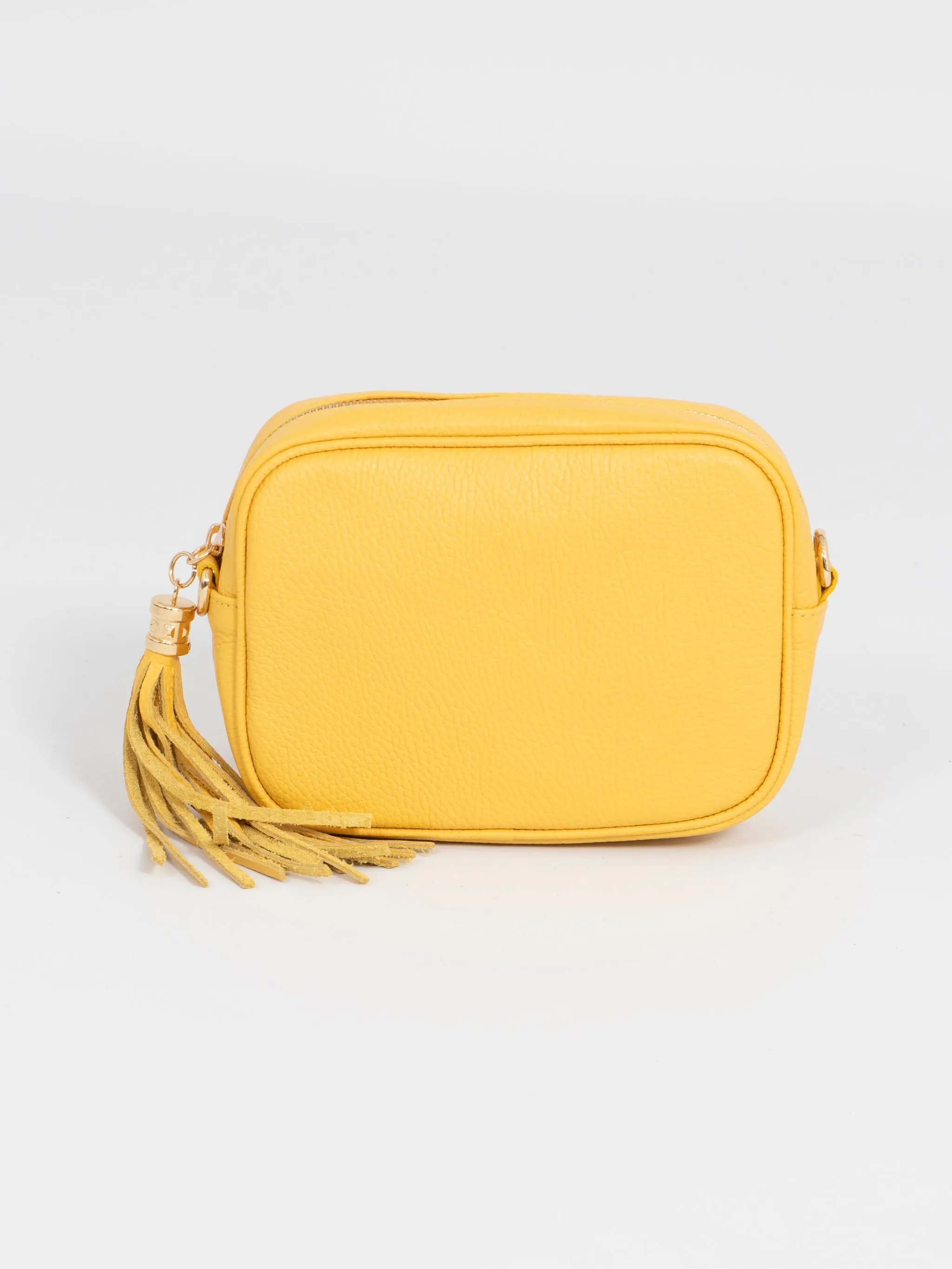 Beau Crossbody Bag - Yellow, Pebbled