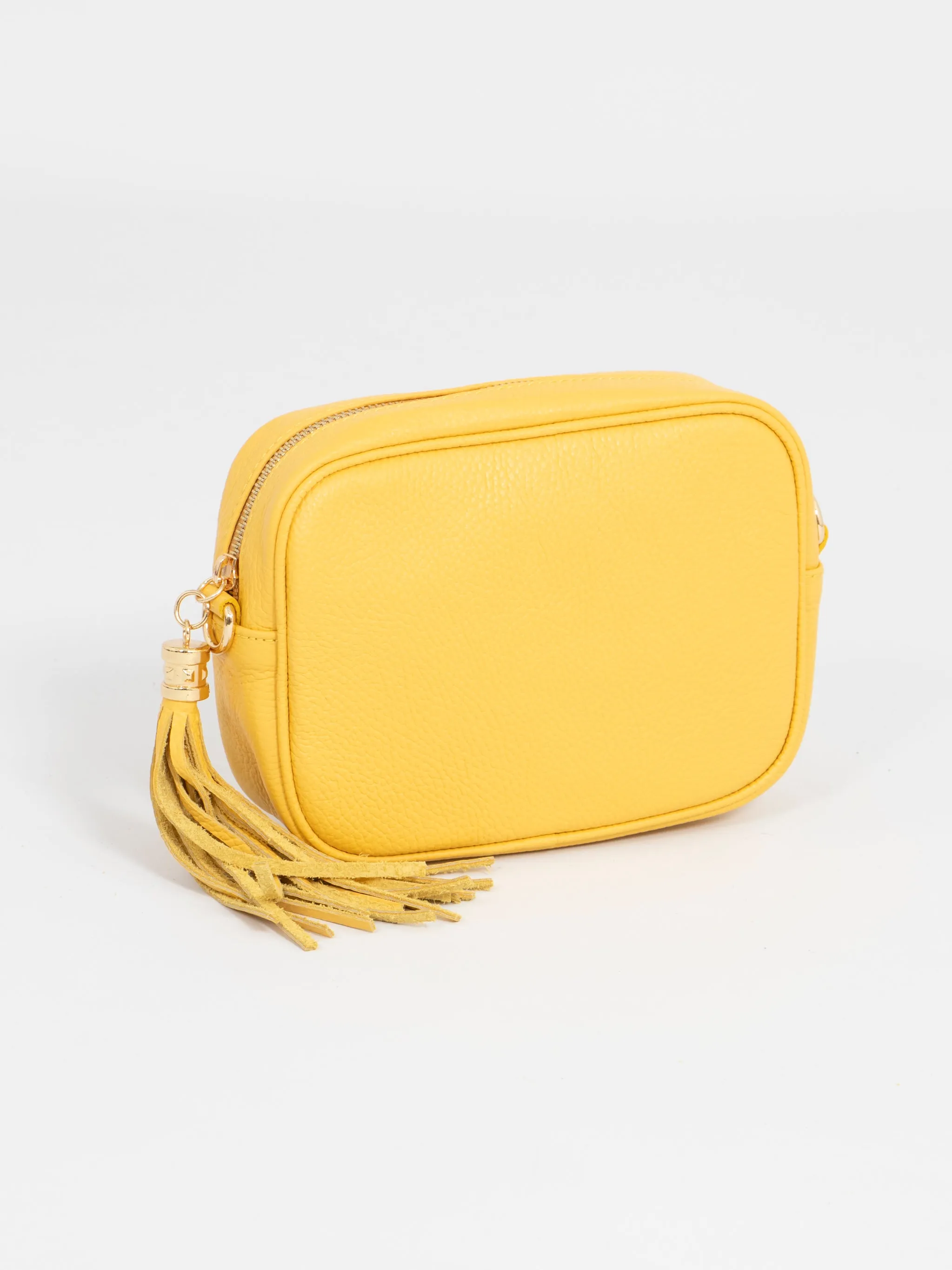 Beau Crossbody Bag - Yellow, Pebbled