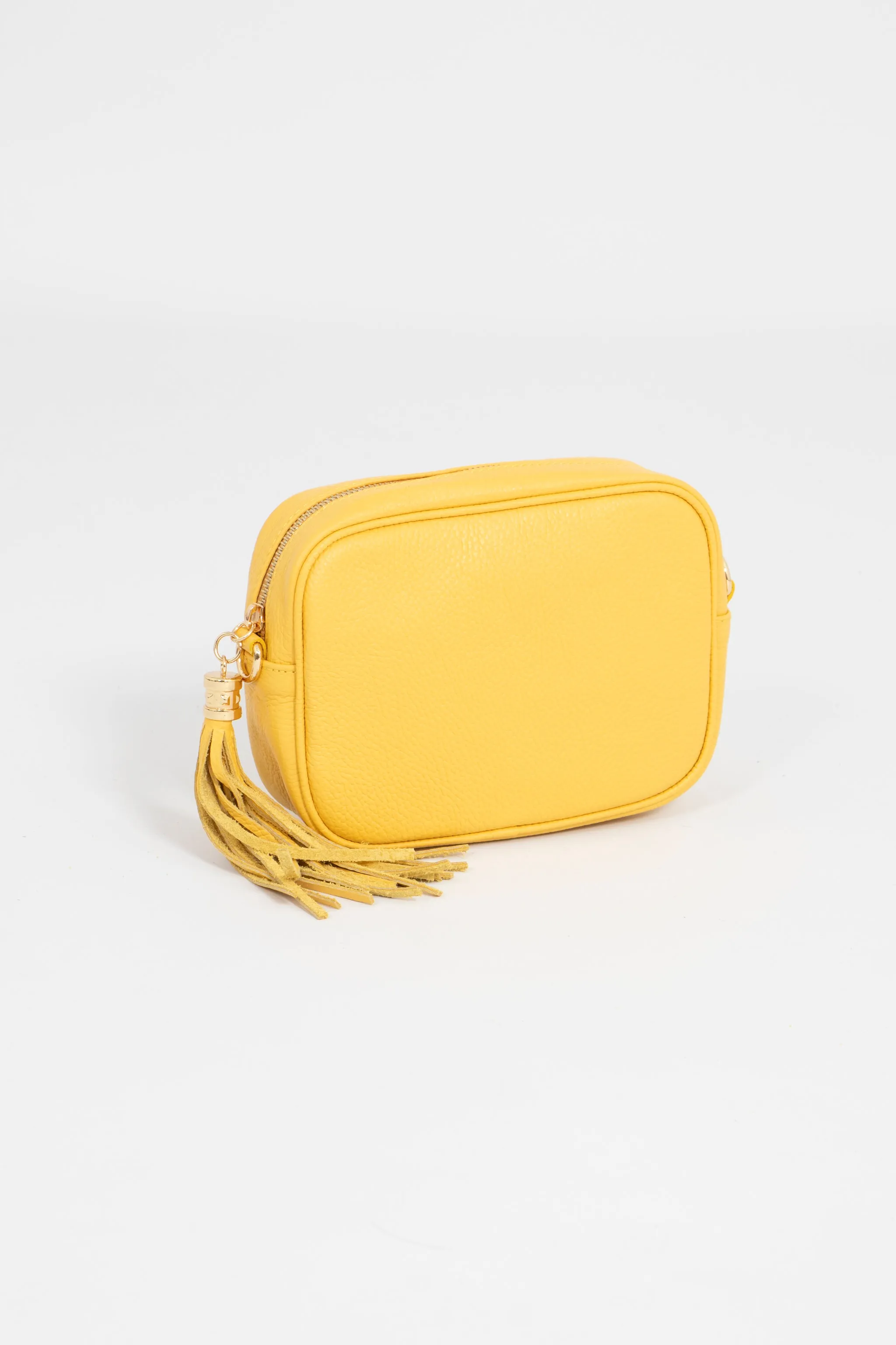 Beau Crossbody Bag - Yellow, Pebbled