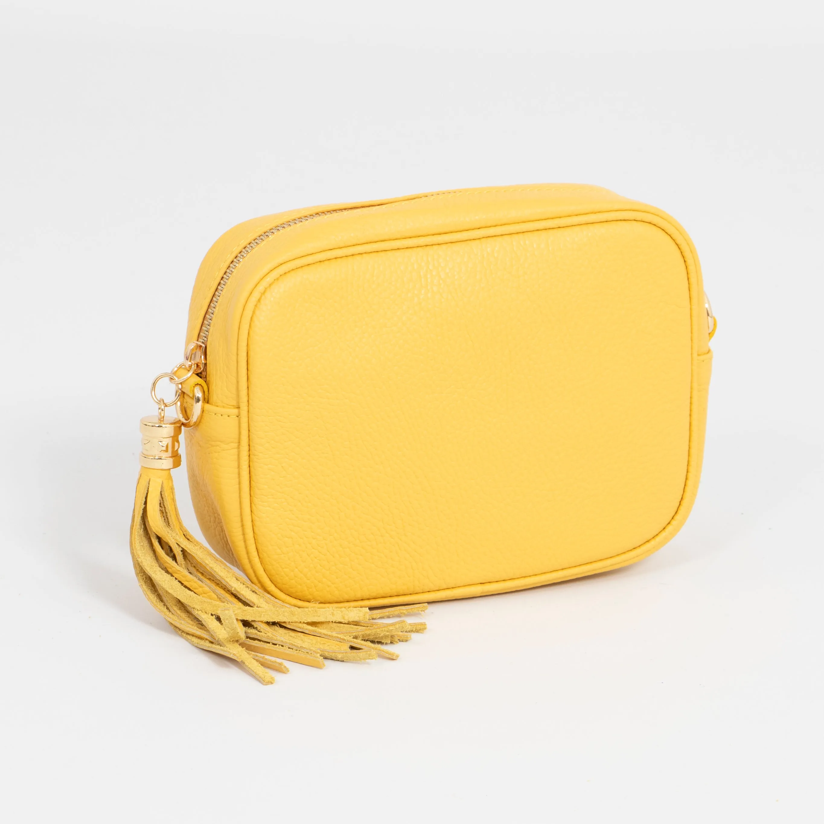 Beau Crossbody Bag - Yellow, Pebbled