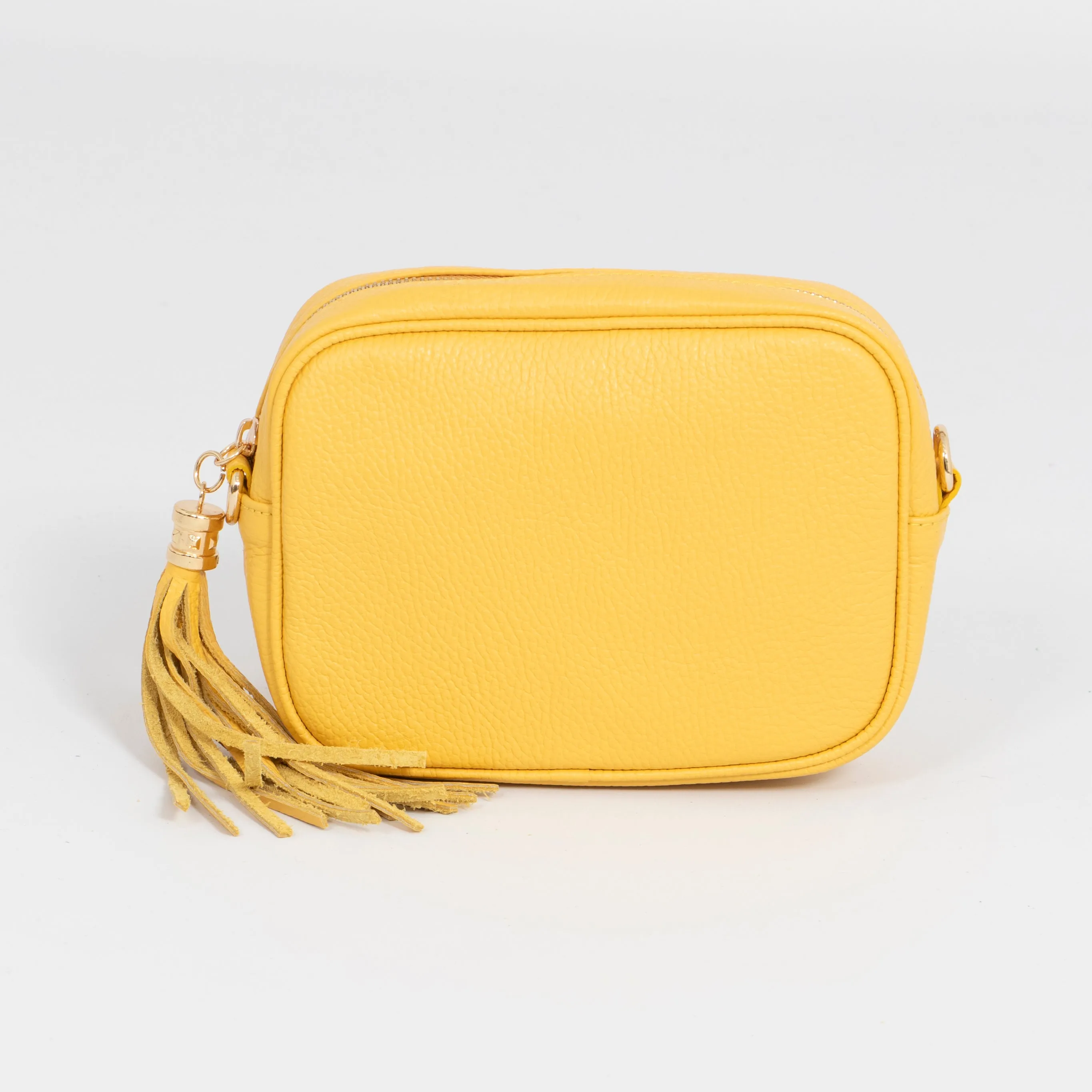 Beau Crossbody Bag - Yellow, Pebbled