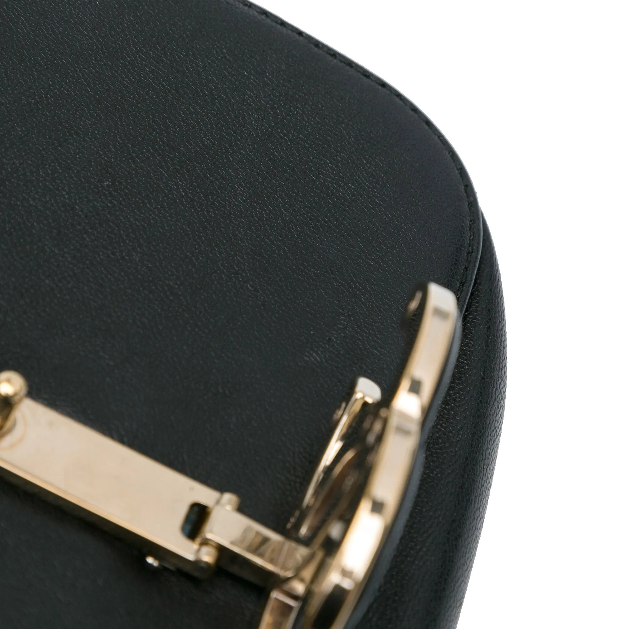 Black Chanel Small Lambskin Subtle Flap Bag