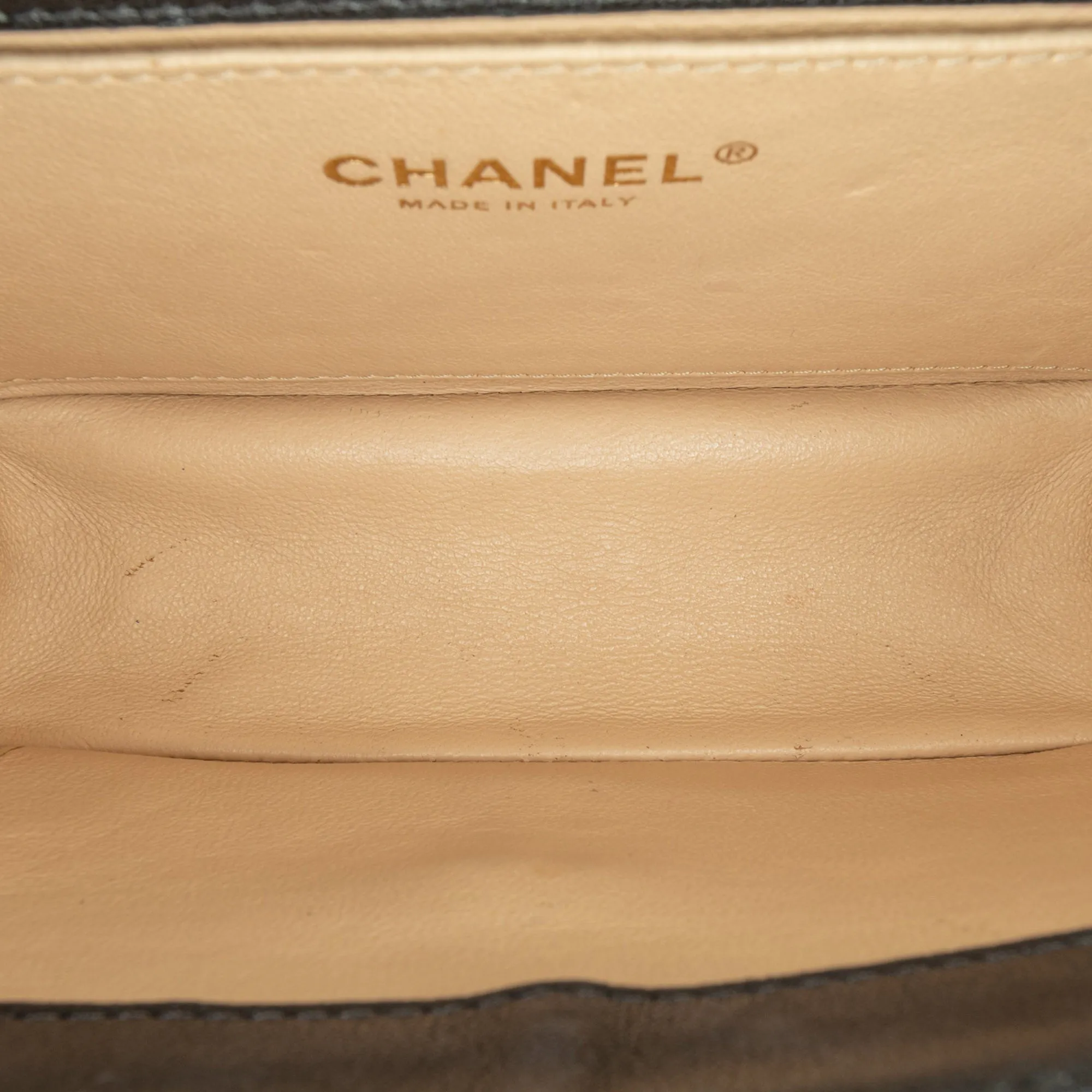 Black Chanel Small Lambskin Subtle Flap Bag