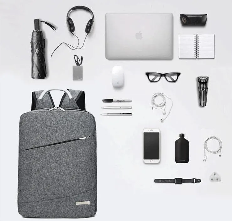 Black Mens Womens Laptop Business Backpack 4232