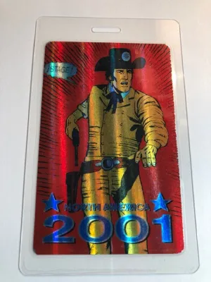 Bob Dylan - North American Tour 2001 - Holographic Foil Backstage Pass - **Rare