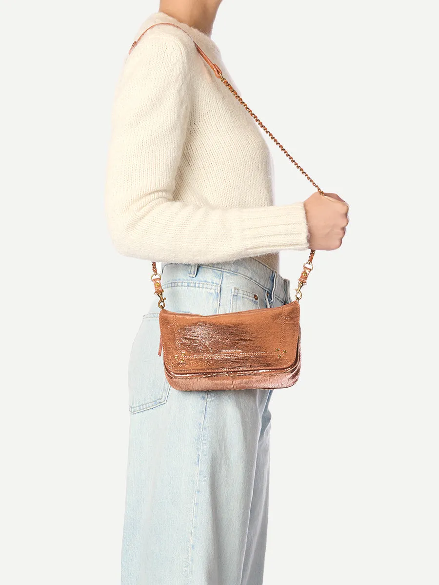 Bobi Small in Lame Rose Gold