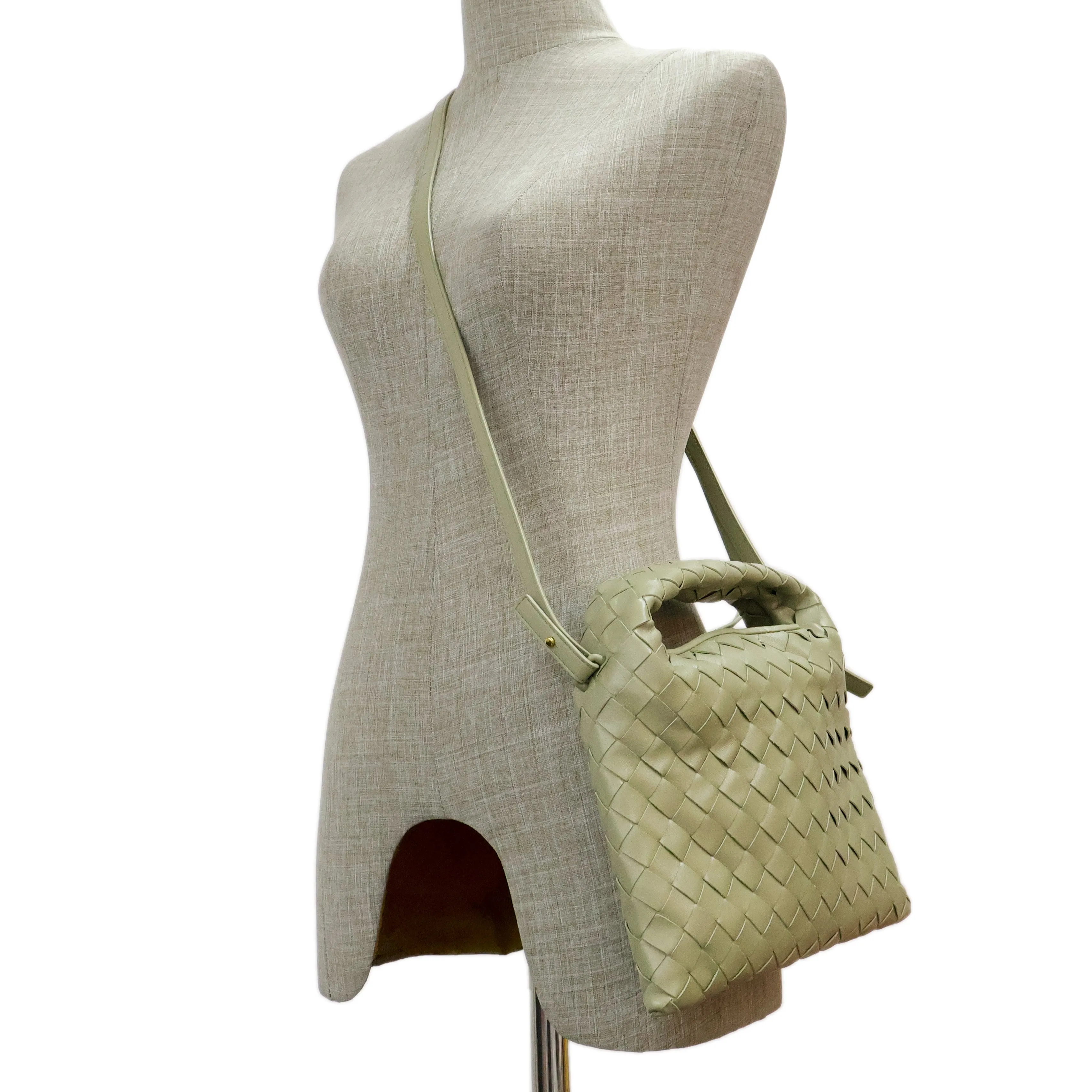 Bottega Veneta Mini Hop Bag Green