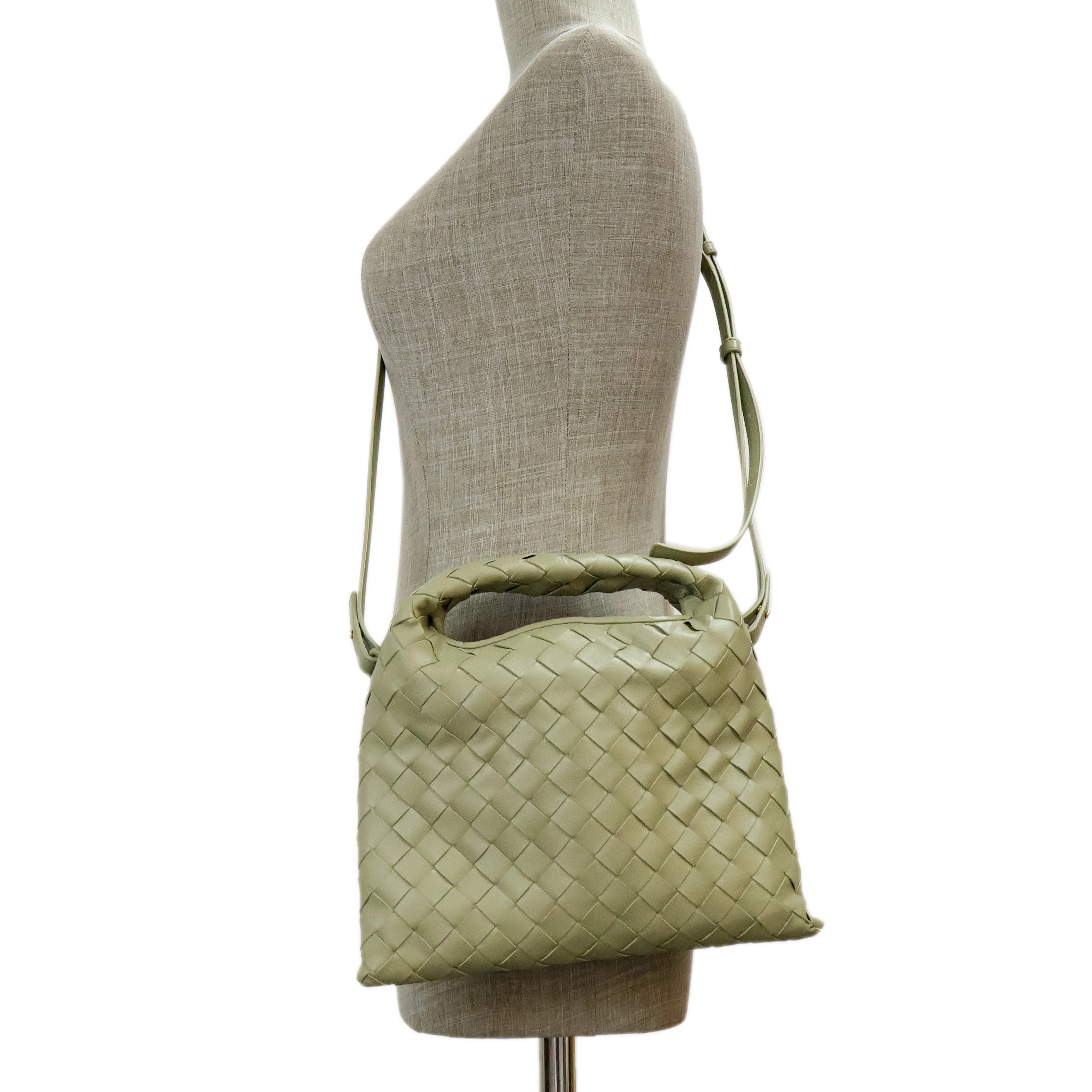 Bottega Veneta Mini Hop Bag Green