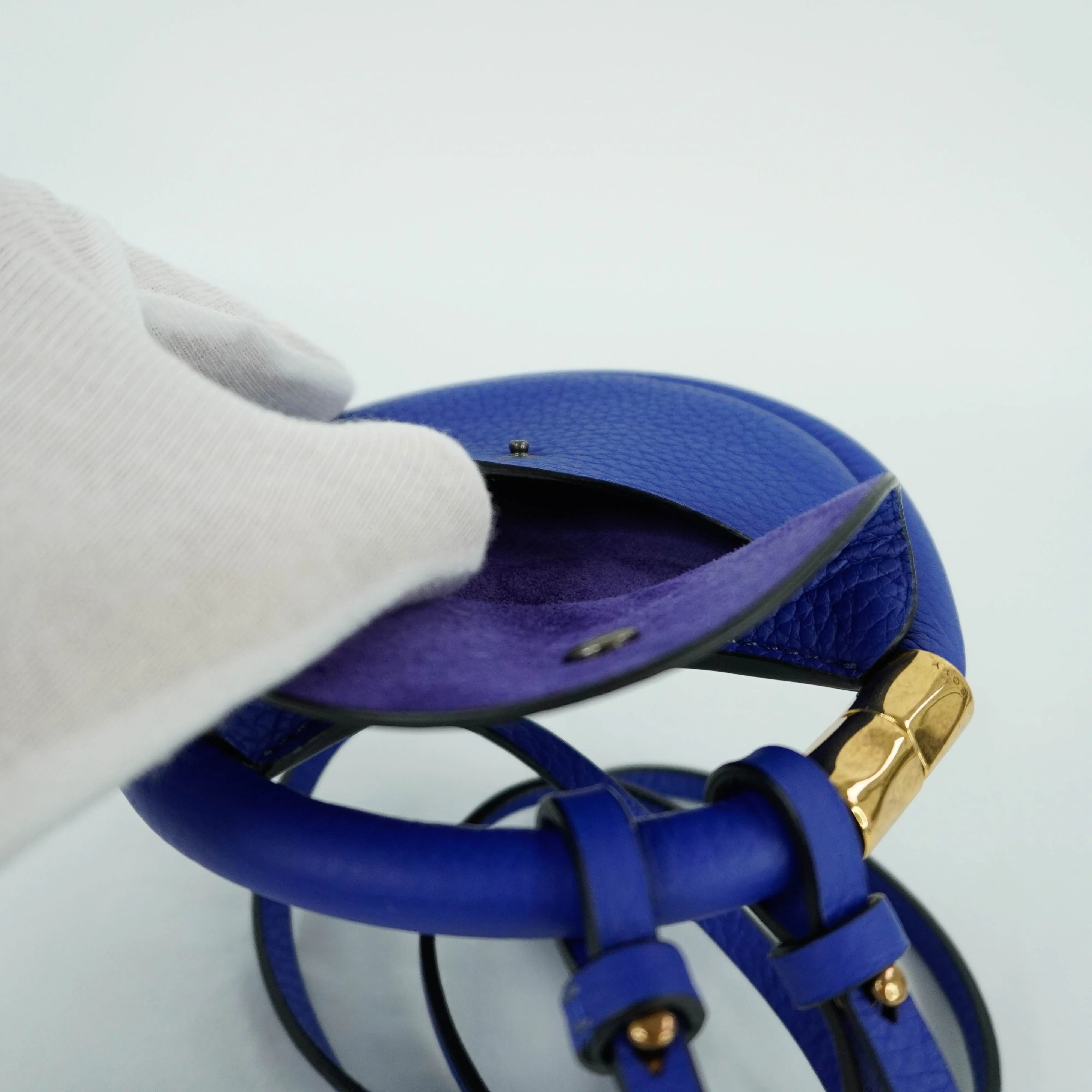 Boyy Mini Hobo With Strap Card Holder Blue