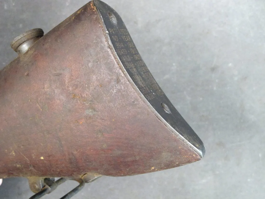 British WWI Lewis Gun Mk II Wood Buttstock Assembly Complete with Patent Dates