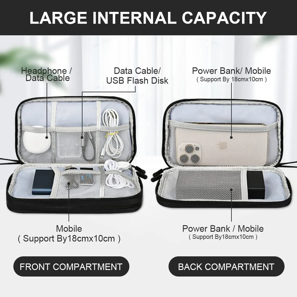 Cable bag, electronic bag, hard drive bag，electronics bag organizer