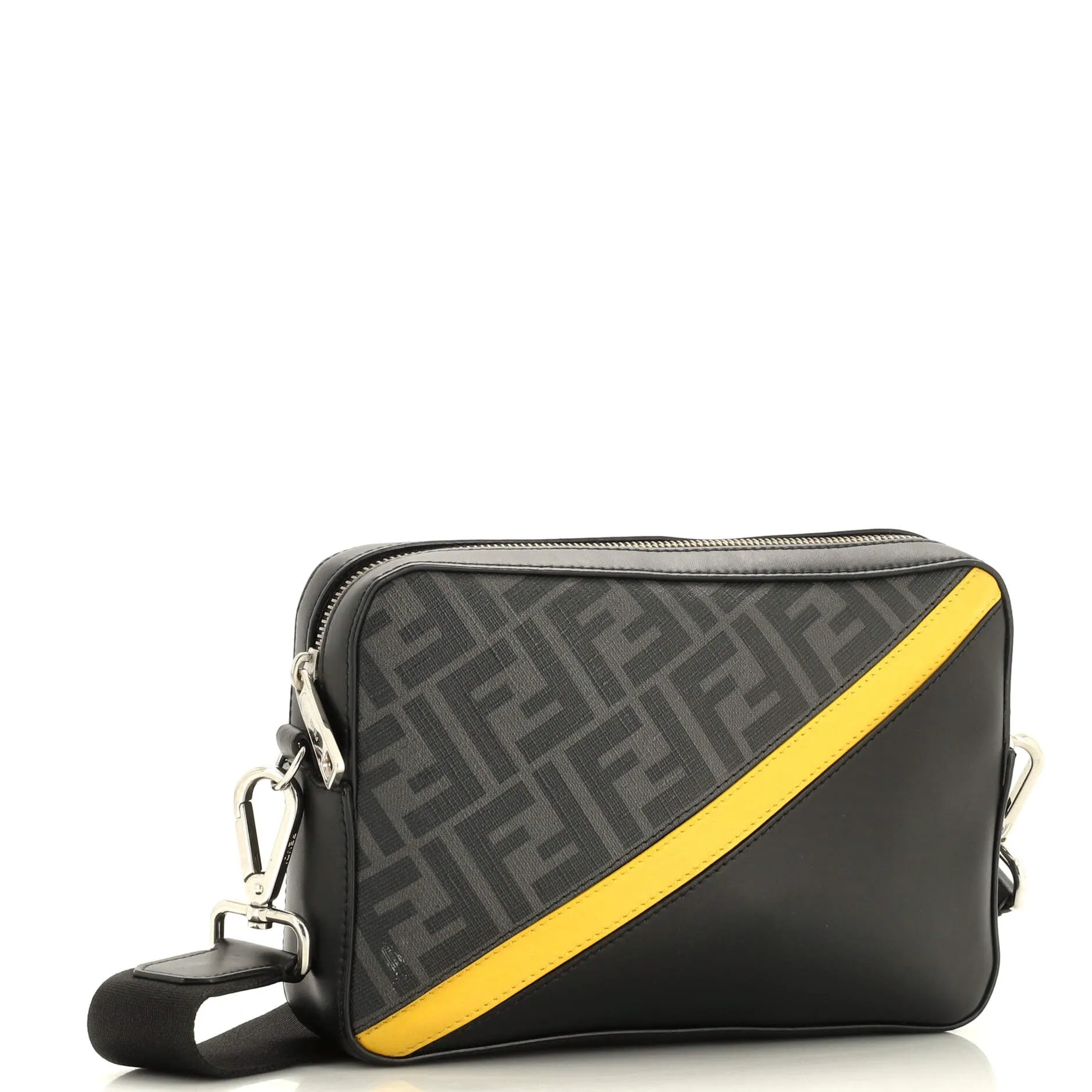 Camera Case Bag Zucca Coated Canvas and Leather Small