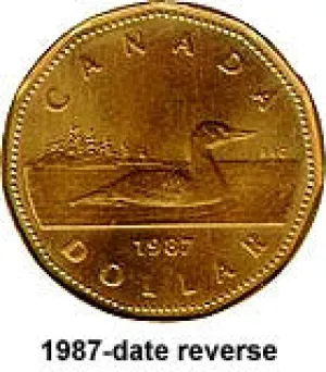 Canada Nickel 1995 $1 (Elizabeth II) 7gr .915