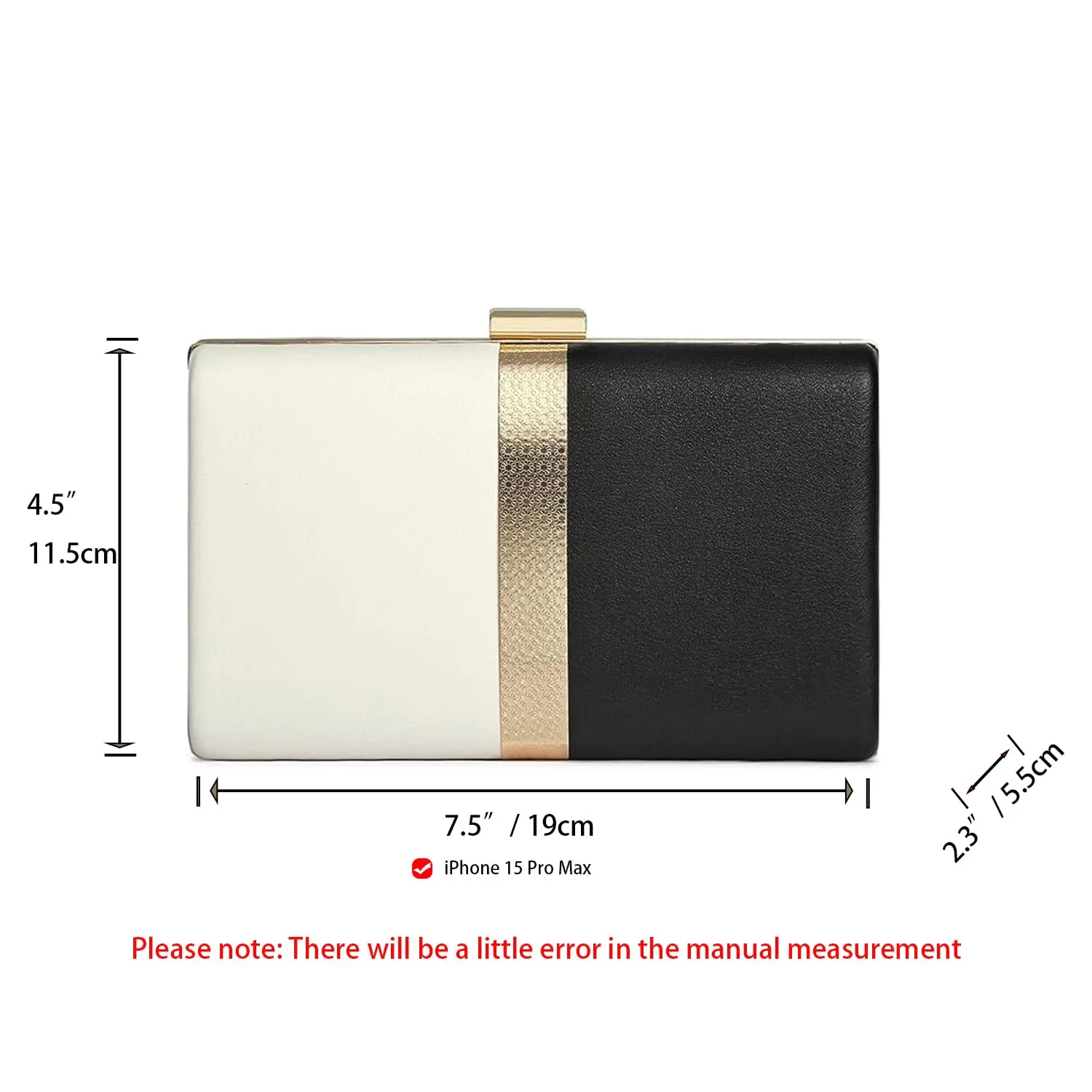 CARIEDO Evening Clutch for Women, Evening Bag Crossbody Bag Wedding Bridal Purse for Cocktail Party Prom