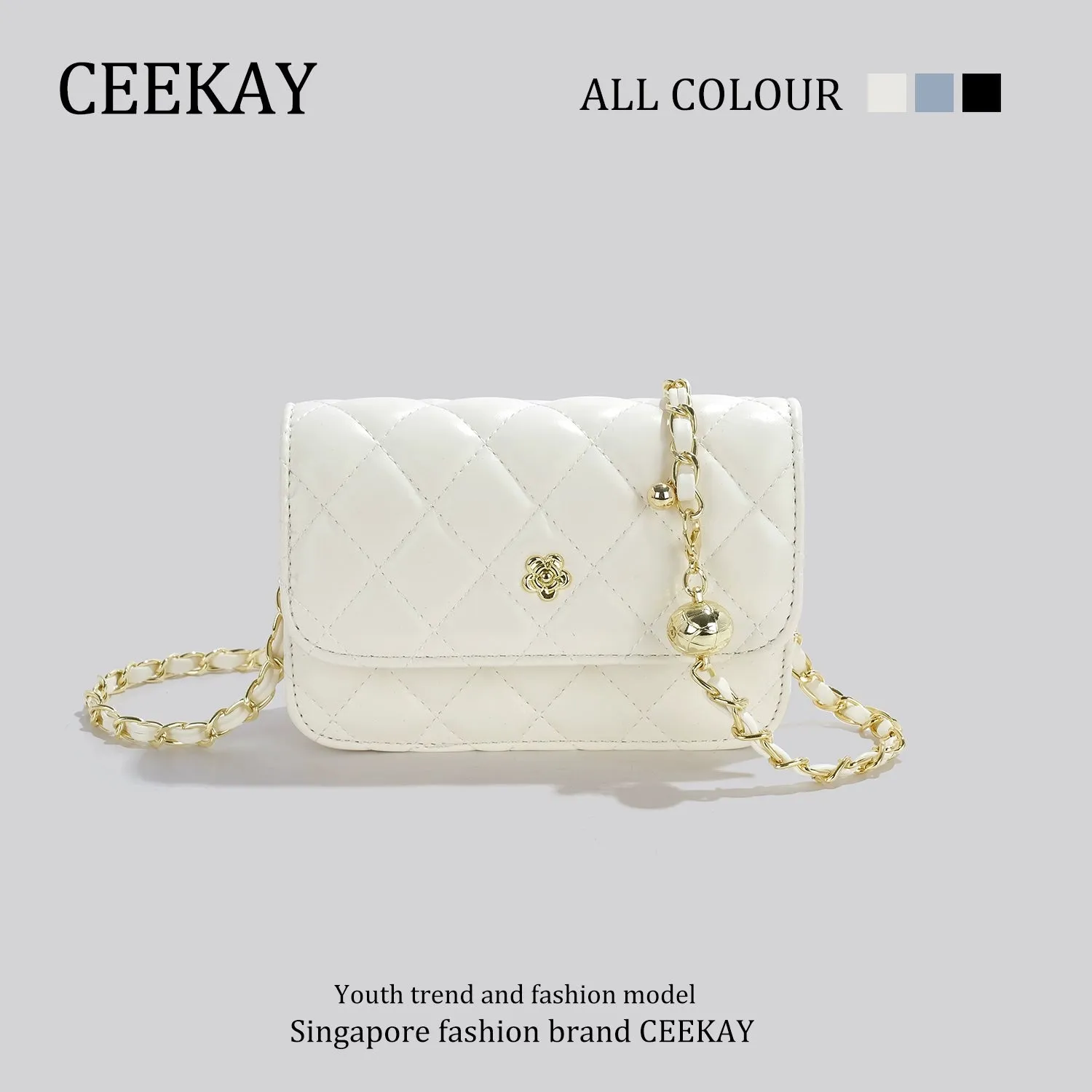 Ceekay Fancy Mini Crossbody Bag Small Golden Balls