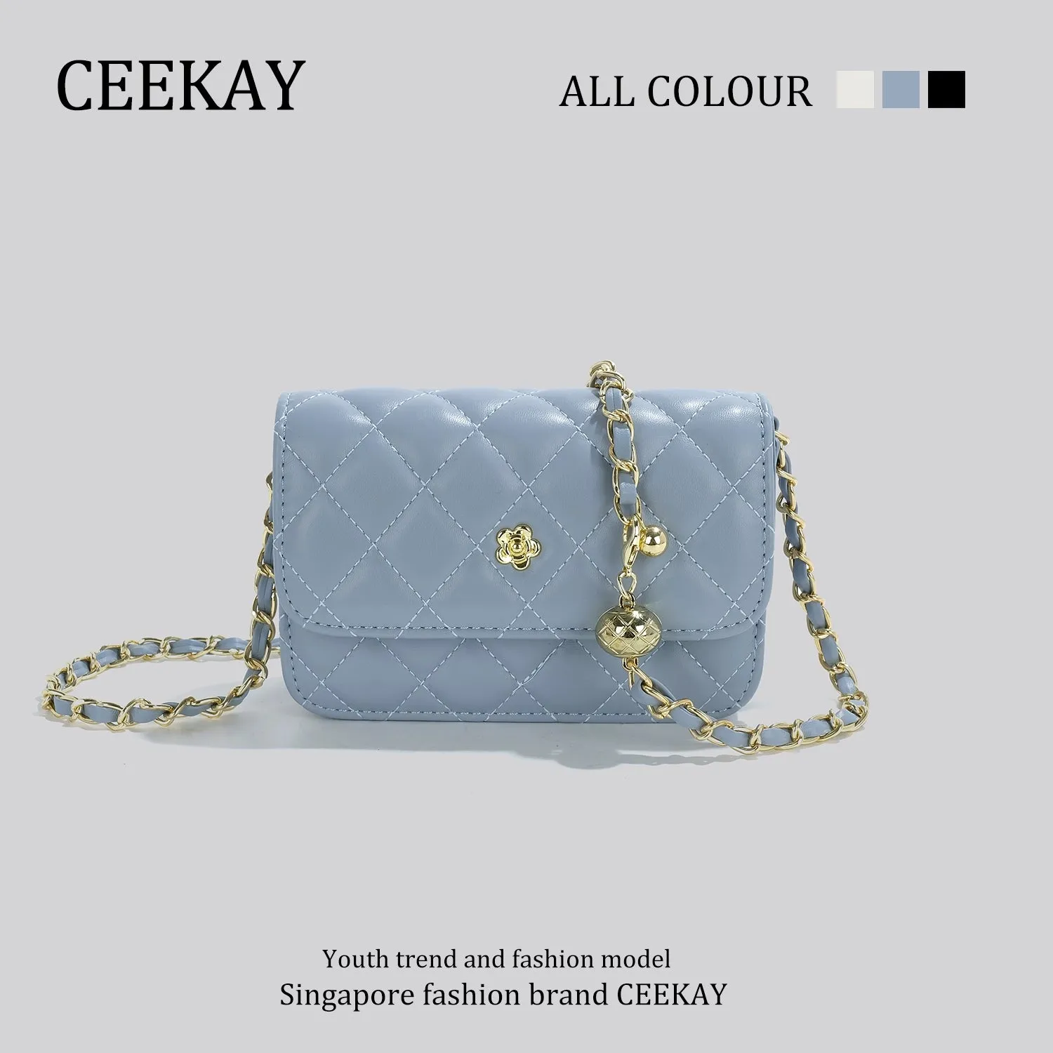 Ceekay Fancy Mini Crossbody Bag Small Golden Balls