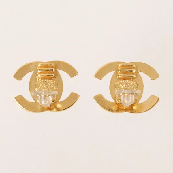 CHANEL 1997 Made Mini Turn-Lock Earrings