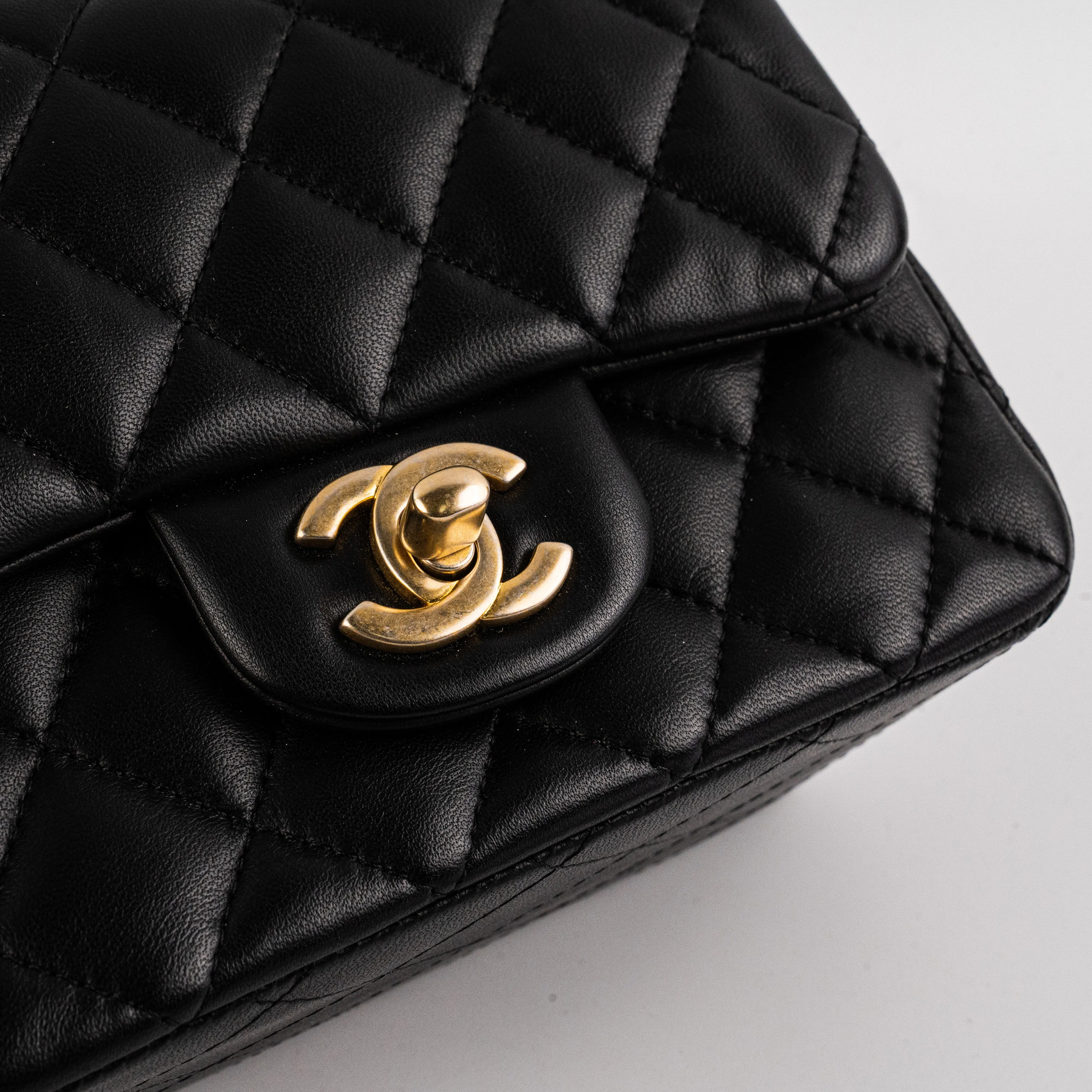 Chanel 19S Mini Square Bag Black