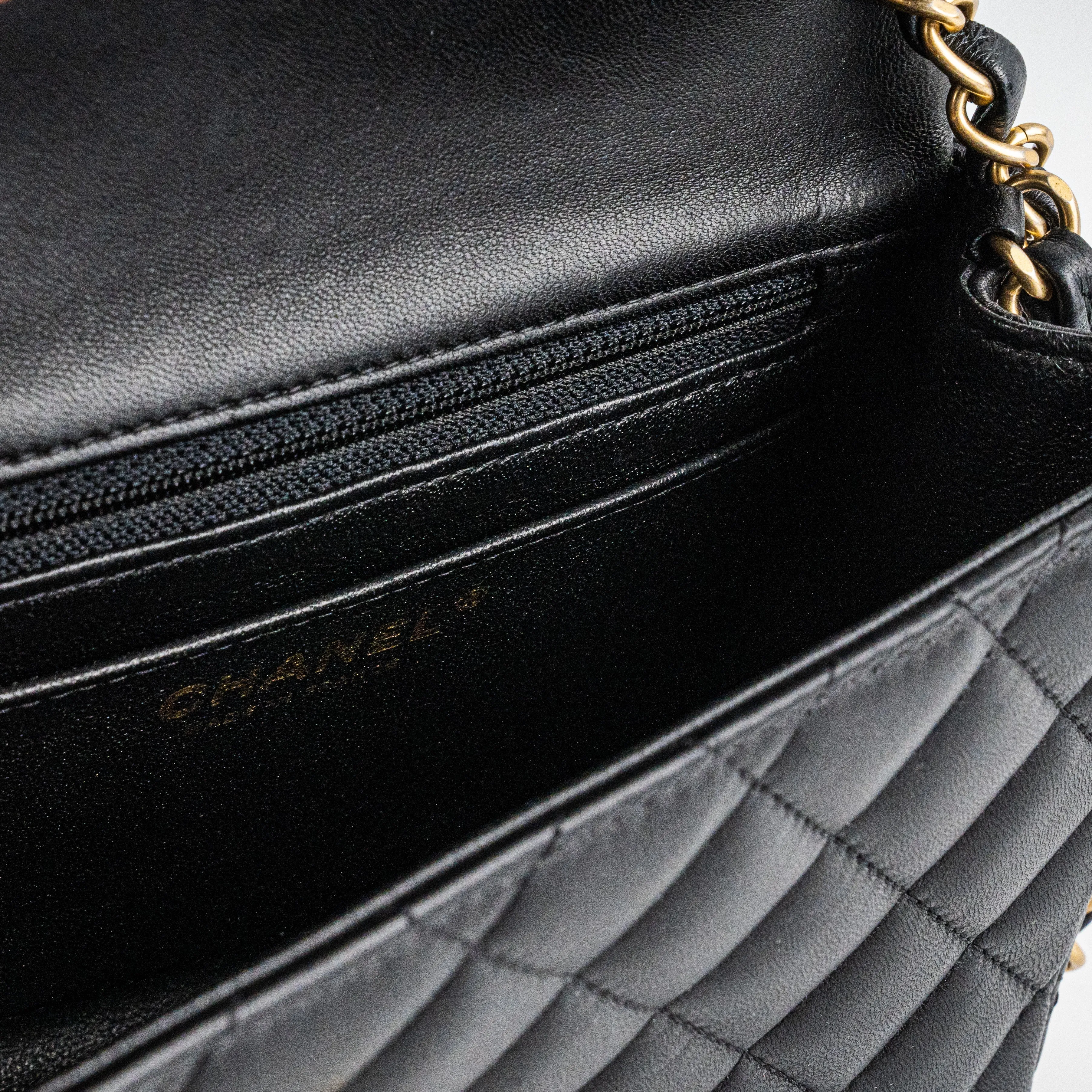Chanel 19S Mini Square Bag Black