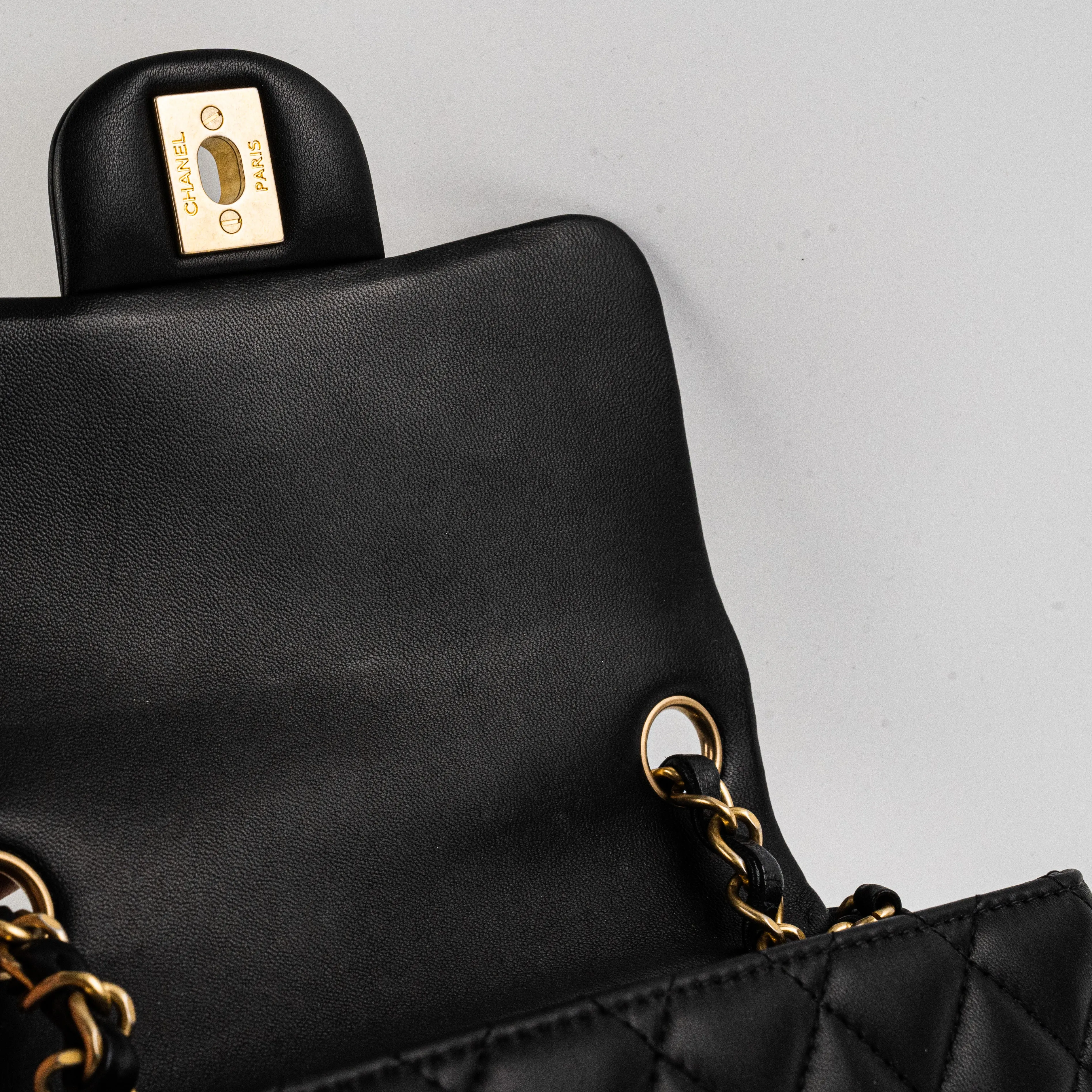 Chanel 19S Mini Square Bag Black