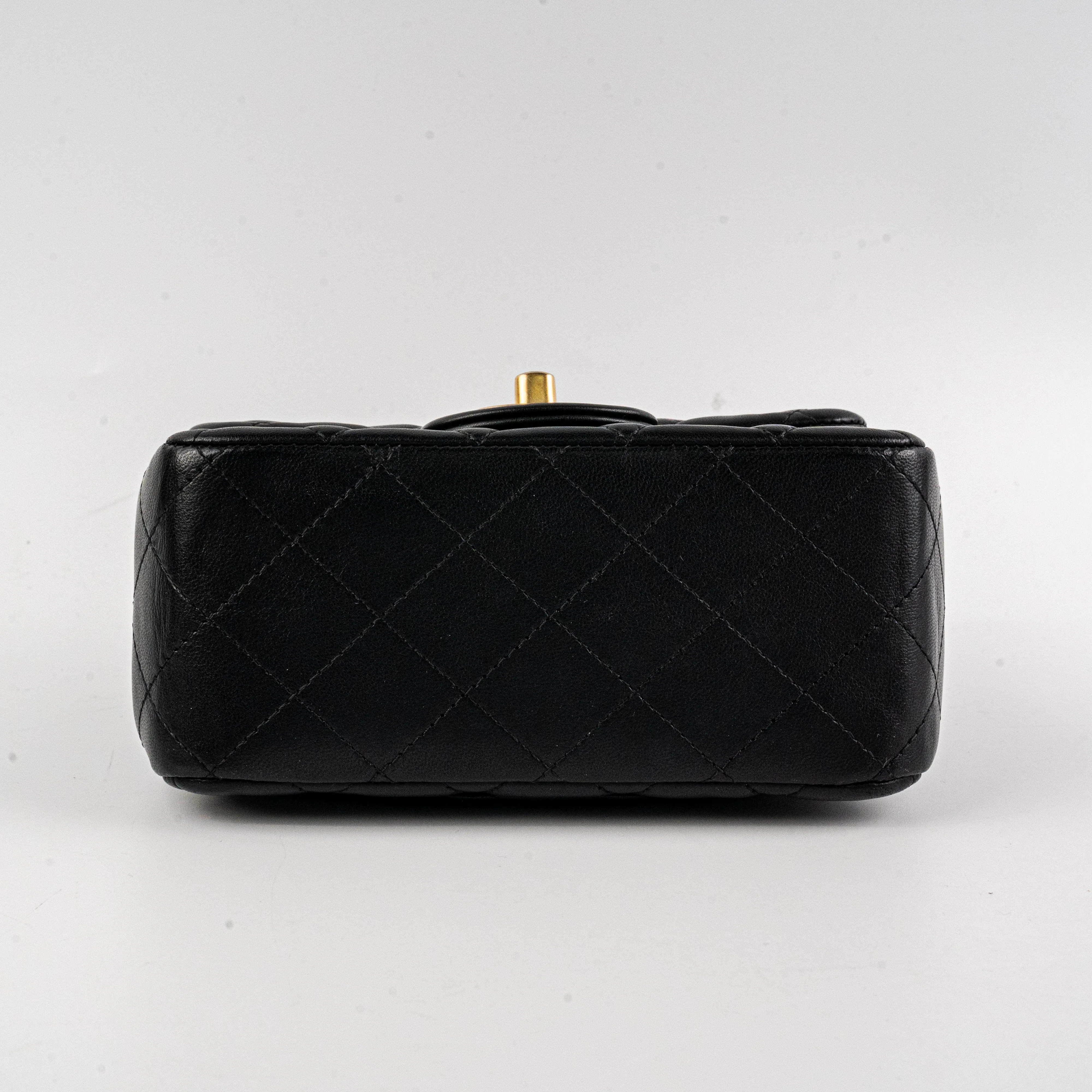 Chanel 19S Mini Square Bag Black
