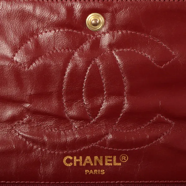 CHANEL Around 1992 Made Paris Limited Design Flap Chain Bag Black