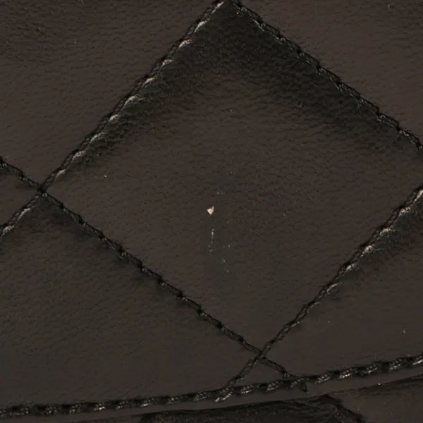 CHANEL Around 1992 Made Paris Limited Design Flap Chain Bag Black