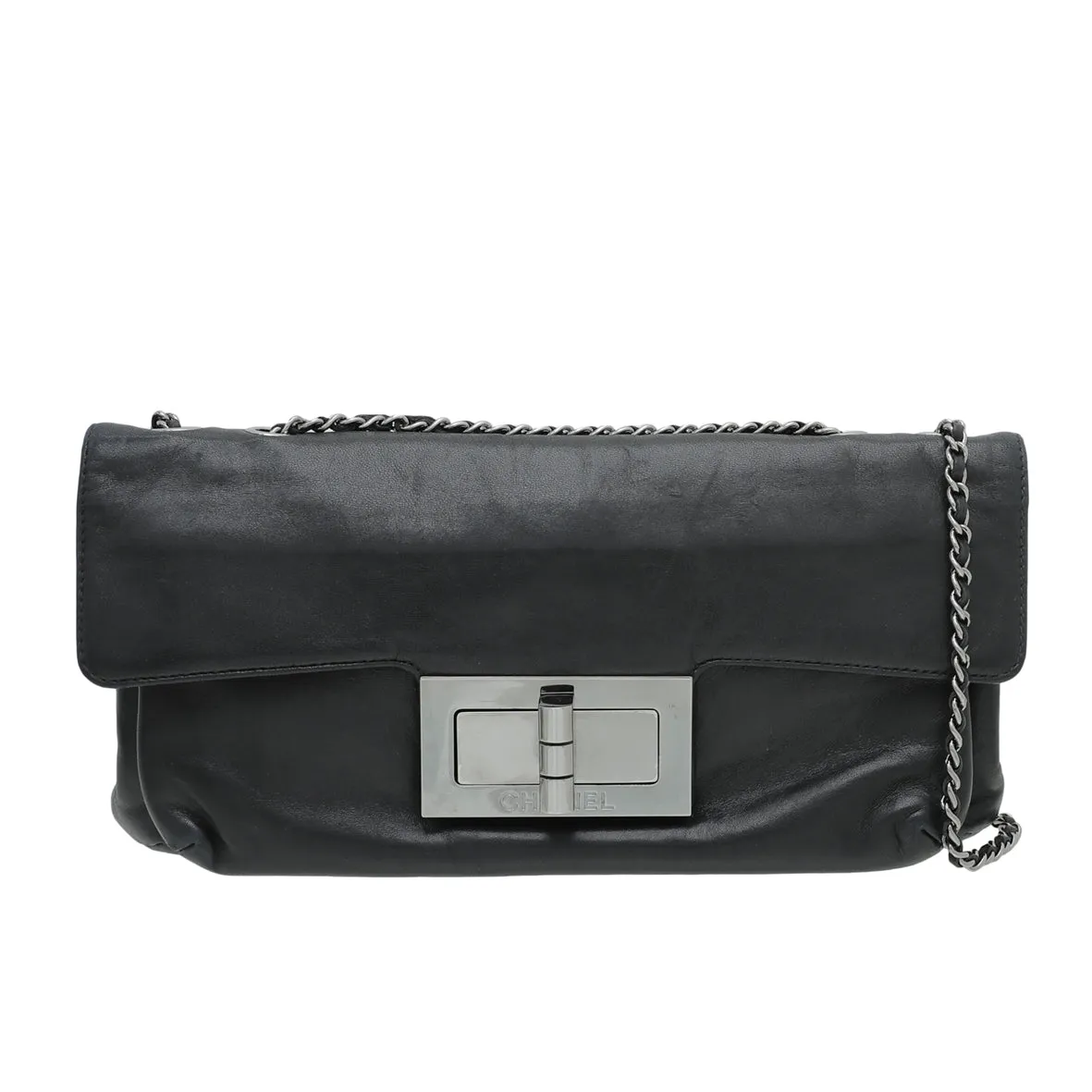 Chanel Black Mademoiselle Turn Lock Flap Bag