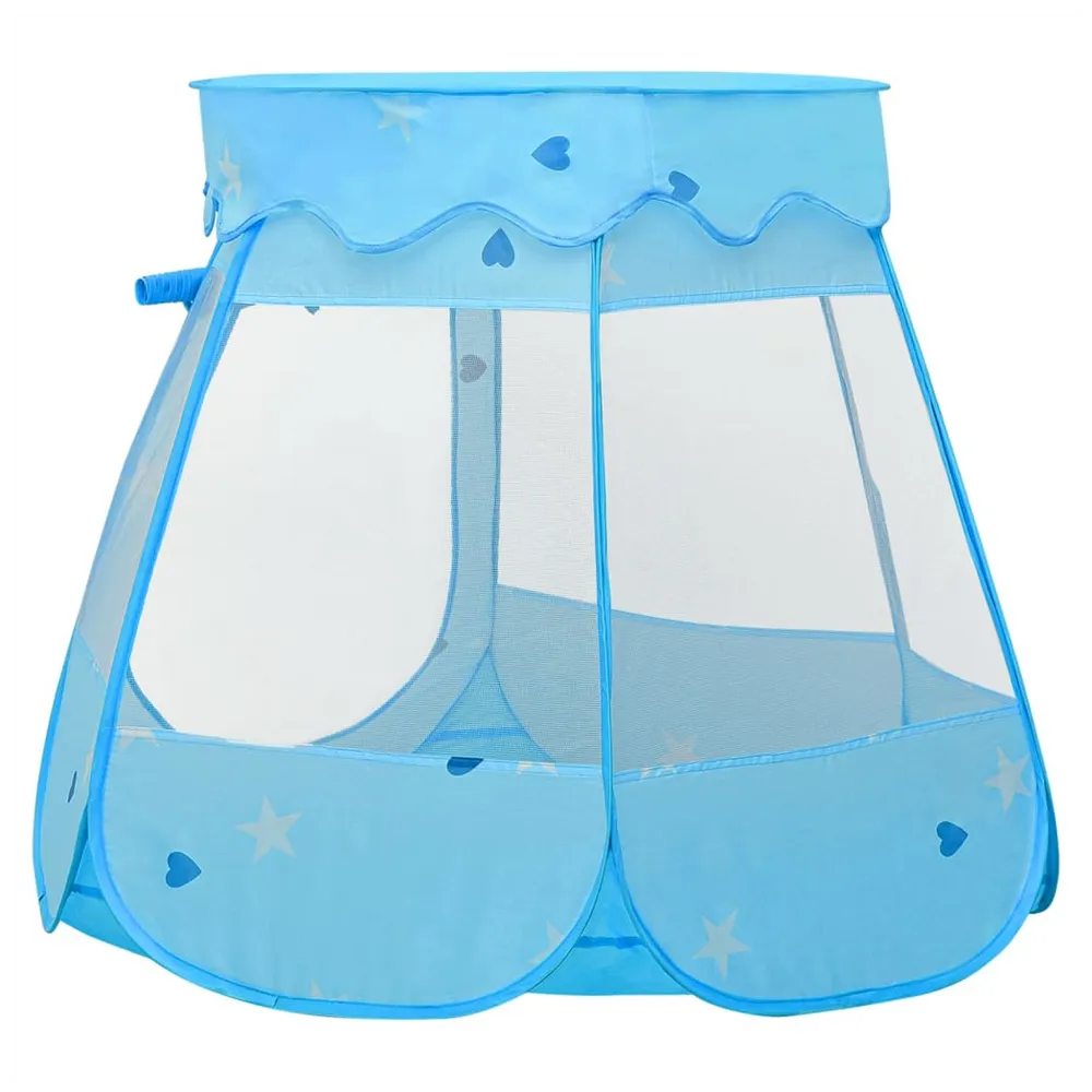 Children Play Tent with 250 Balls Blue 102x102x82 cm