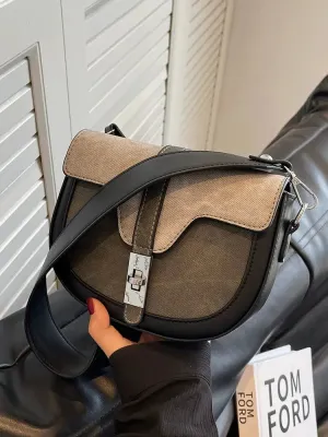 Compact Flap Crossbody Bag