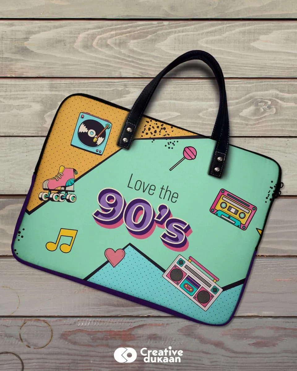 Cool Colurful Laptop Sleeve - 90's Love
