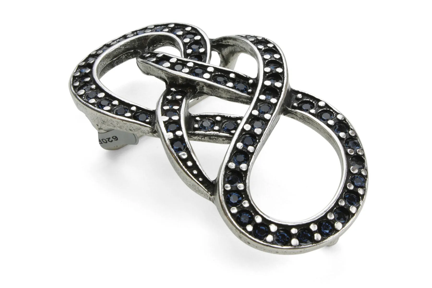 Crystal Reef Knot Buckle 40mm
