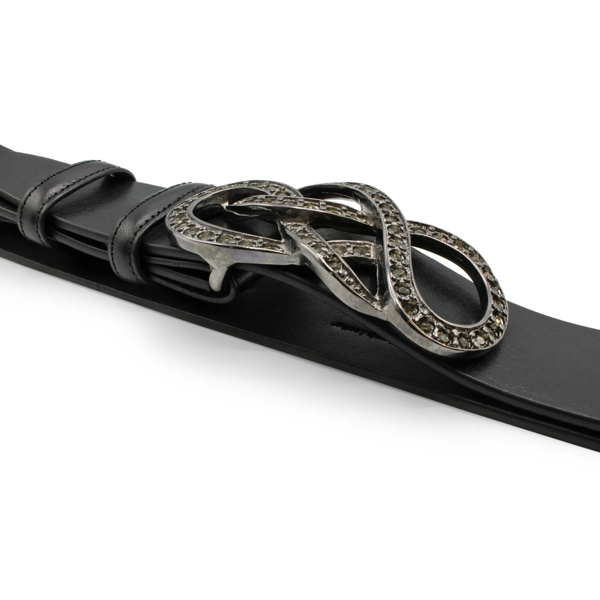 Crystal Reef Knot Buckle 40mm