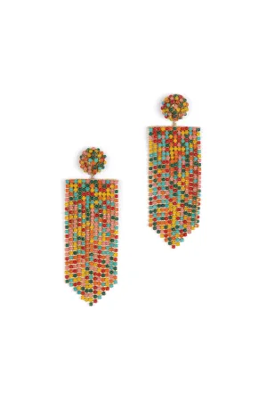 Deepa Gurnani Fanning Earring - Multi Coloured
