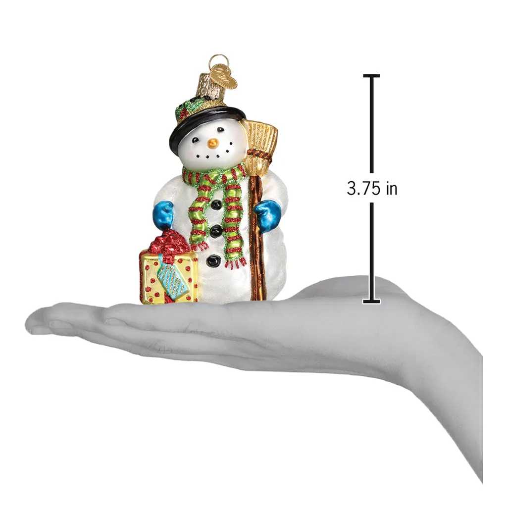 DISC-Gleeful Snowman Ornament