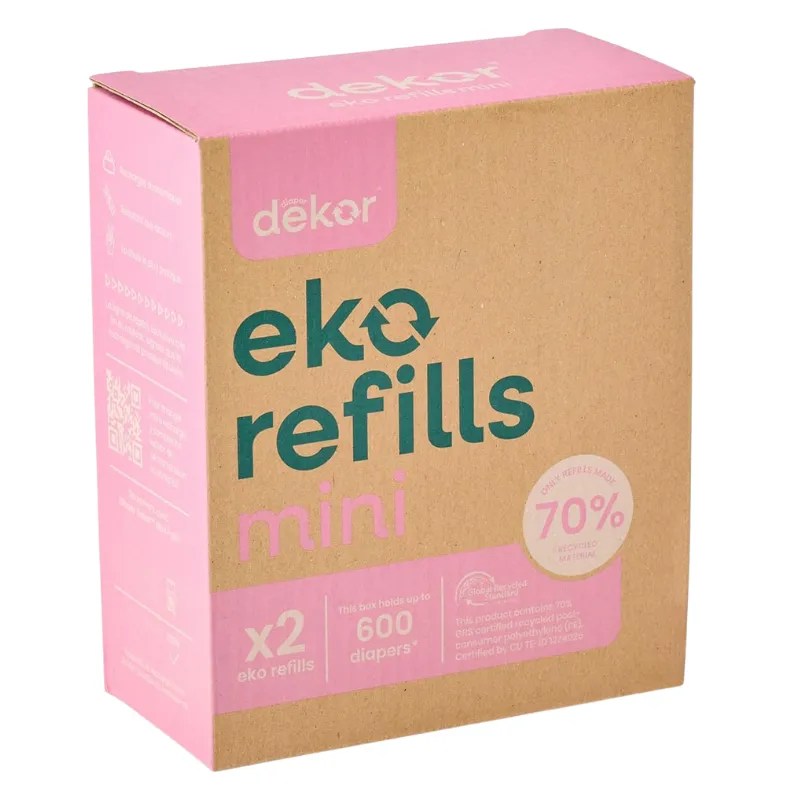 Eko Mini Diaper Pail Refills - 2 Pack